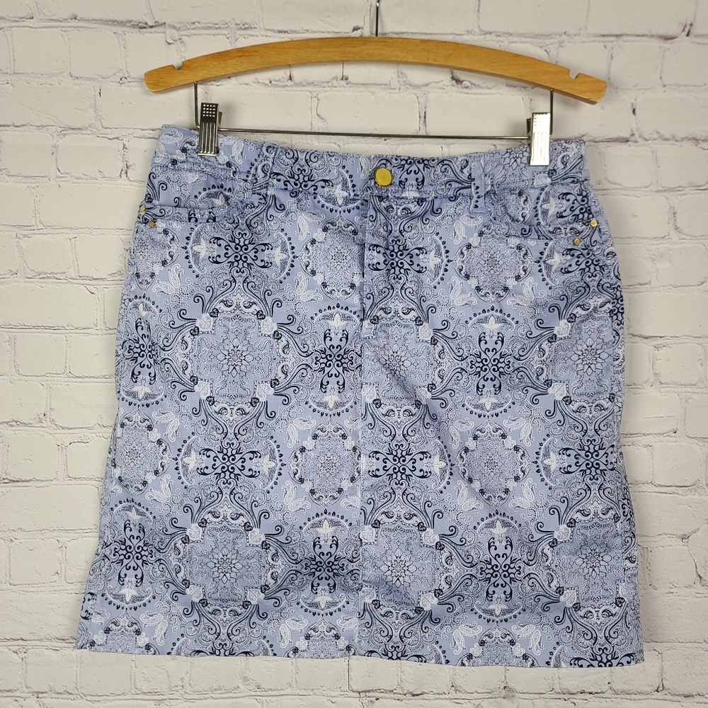 Charter Club Skort Bandana Print Sz 8